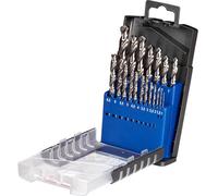 kwb 205920 HSS Jeu de forets pour le métal 19 pièces 1 mm, 1.5 mm, 2 mm, 2.5 mm, 3 mm, 3.5 mm, 4 mm, 4.5 mm, 5 mm, 5.5 mm, 6 mm, 6.5 mm, 7 mm, 8 mm, 8.5 mm, 9