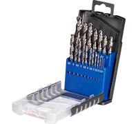 kwb 205920 HSS Jeu de forets pour le métal 19 pièces 1 mm, 1.5 mm, 2 mm, 2.5 mm, 3 mm, 3.5 mm, 4 mm, 4.5 mm, 5 mm, 5.5 mm, 6 mm, 6.5 mm, 7 mm, 8 mm, 8.5 mm, 9