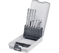 kwb 240700 acier 40CR Jeu de forets pour marteau-perforateur 7 pièces 5 mm, 6 mm, 8 mm, 6 mm, 8 mm, 10 mm, 12 mm SDS-Plus 1 set