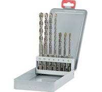 kwb 240730 acier thermo-traité Jeu de forets pour marteau-perforateur 7 pièces 5 mm, 6 mm, 8 mm, 6 mm, 8 mm, 10 mm, 12 mm