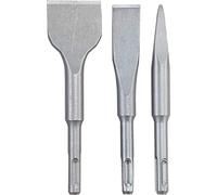 kwb 247185 SDS-Plus Lot de 3 burins 40 mm, 20 mm Longueur totale 140 mm SDS-Plus