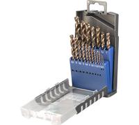 kwb 248920 HSS-Co Jeu de forets pour le métal 19 pièces 1 mm, 1.5 mm, 2 mm, 2.5 mm, 3 mm, 3.5 mm, 4 mm, 4.5 mm, 5 mm, 5.5 mm
