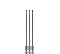 kwb 3 embouts 150 mm Torx T10, T15, T20 Set Torsion (acier TQ 60, zone de torsion, ISO 1173, entraînement C6.3), L