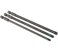 kwb 3 embouts 150 mm Torx T25, T30, T40 Set Torsion (TQ 60 acier, zone de torsion, ISO 1173, entraînement C6.3), L