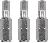 kwb 3 x bits 25 mm Hex 4.0mm Industrial Steel 121404 (TQ acier 60, ISO 1173, le lecteur C) 6,3