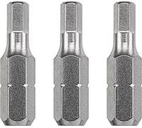 kwb 3 x bits 25 mm Hex 5.0mm Industrial Steel 121405 (TQ acier 60, ISO 1173, le lecteur C) 6,3