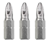 kwb 3 x bits 25 mm PZ 1 121 101 industrielle en acier (acier TQ 60, ISO 1173, le lecteur C) 6,3