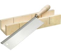 KWB Boîte à découper avec scie fine 250 mm – pour coupes d'angle dans les lattes en bois et autres