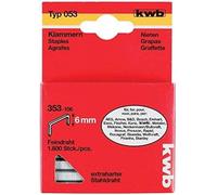 KWB Agrafes 353-106 – fil acier fin C-tip, 11,4 x 6 mm (type 053/353)