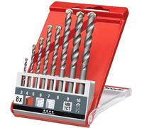 kwb 39800 acier thermo-traité Jeu de forets spiralés pour pierre 8 pièces 3 mm, 4 mm, 5 mm, 6 mm, 7 mm, 8 mm, 9 mm, 10 mm tige cylindrique 8 pc(s)