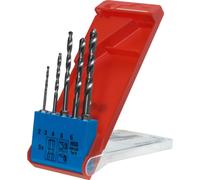KWB Jeu de forets HSS 421140 pour métal – 5 pièces 2/3/4/5/6 mm DIN 1412 C 1/4 (6,3 mm)