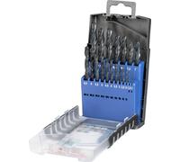 kwb HSS Jeu de forets à métaux - Jeu de forets, 19 pièces, Ø 1 à 10 mm (pas 0,5 mm)