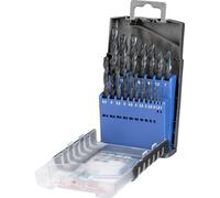 kwb 421920 HSS Jeu de forets pour le métal 19 pièces 1 mm, 1.5 mm, 2 mm, 2.5 mm, 3 mm, 3.5 mm, 4 mm, 4.5 mm, 5 mm, 5.5 mm, 6 mm, 6.5 mm, 7 mm, 7.5 mm, 8 mm,