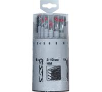 kwb 429690 HSS Jeu de forets pour le métal 18 pièces 3 mm, 4 mm, 5 mm, 6 mm, 8 mm, 10 mm DIN 338 tige cylindrique 18 pc(s)