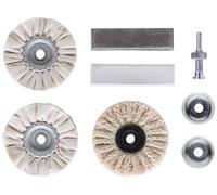 KWB Kit de polissage 6 pièces - pâte à polir et mandrin - pour jantes et voiture