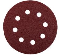 kwb Disque abrasif Ø 125 mm en corindon supérieur avec grain 240, changement sans outil, liant en résine synthétique de haute qualité et support en papier renforcé, pour bois et métal