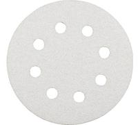 kwb Disque abrasif Ø 125 mm en corindon avec revêtement stéarate, grain 60, changement sans outil, encollage entièrement en résine synthétique et support papier renforcé, pour le bois et la peinture