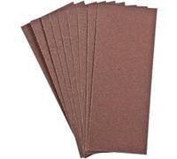 kwb Bandes abrasives 93x230 mm en corindon dans les granulométries 60, 80, 120, 180, encollage de haute qualité, support papier robuste, utilisation universelle pour le ponçage du bois et du métal