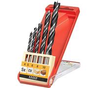 kwb 514000 Jeu de forets pour le bois 5 pièces 4 mm, 5 mm, 6 mm, 8 mm, 10 mm 5 pc(s)