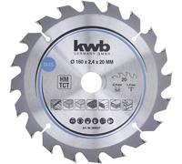 KWB Lame de scie circulaire 584557 – au carbure 160 x 20 mm, coupe rapide, 1 pc(s)