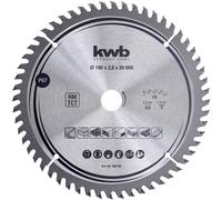 KWB Lame de scie circulaire 586768 – Carbure – 190 x 20 mm – Coupe très fine – 1 pc