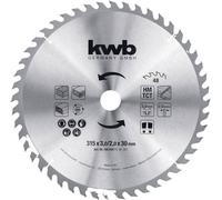 KWB Lame de scie circulaire 315 x 30 – denture alternée Z-48 pour coupes moyennes