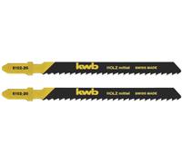 kwb 610220 Lame de scie sauteuse, à chantourner et sabre Lames de scie sauteuse Acier fin au carbone 2 pièce(s)