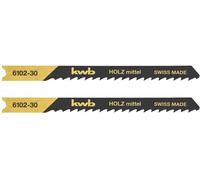 kwb 610230 Lames de scie sauteuse, travail du bois, dent spéciale, HCS, 2 x moyens 2 pc(s)