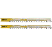 kwb 620230 Lames de scie sauteuse, travail du bois, HCS, tige universelle, 2 x taille moyenne 2 pc(s)
