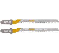 kwb 620920 Lames de scie sauteuse, LAMINAT, travail du bois, bi-métal, 2 x courbe 2 pces