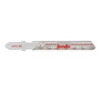 kwb 621225 Lames de scie sauteuse, travail du métal, bi-métal, 5 x moyen 5 pc(s) G