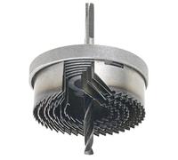 kwb 7 pces scie cloche multi-couronnes Ø 26, 32, 38, 45, 50, 56 et 63 mm avec foret de centrage, bonne performance de coupe, longue durée de vie, queue hexagonale