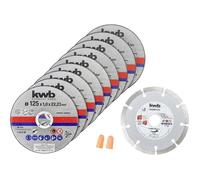 kwb 712032 Jeu de disque à tronçonner 125 mm 10 pc(s)