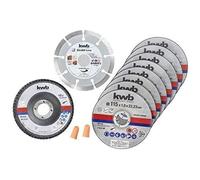 kwb 712041 Jeu de disque à tronçonner 115 mm 10 pc(s) acier inoxydable