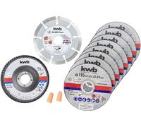 kwb 712041 Jeu de disque à tronçonner 115 mm 10 pc(s) acier inoxydable