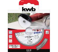 kwb 725270 Disque à tronçonner diamanté Diamètre 125 mm Ø de perçage 22.23 mm Carrelage, Céramique 1 pc(s)