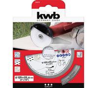 kwb 725270 Disque à tronçonner diamanté Diamètre 125 mm Ø de perçage 22.23 mm Carrelage, Céramique 1 pc(s)