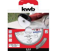 kwb 725270 Disque à tronçonner diamanté Diamètre 125 mm Ø de perçage 22.23 mm Carrelage, Céramique 1 pc(s)