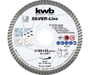 kwb 727570 Disque à tronçonner diamanté Diamètre 125 mm Ø de perçage 22.23 mm 1 pc(s)