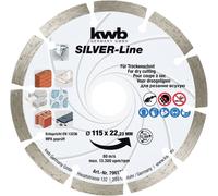 kwb 796170 Disque à tronçonner diamanté Diamètre 115 mm Ø de perçage 22.23 mm Tuile, Béton 1 pc(s)