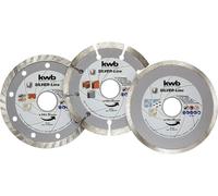 kwb 797080 Disque à tronçonner diamanté Diamètre 115 mm Ø de perçage 22 mm 3 pc(s)