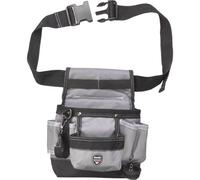 KWB Ceinture porte-outils nylon, poche à clous, poches grandes/petites, boucle marteau et mousqueton