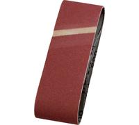 kwb Bandes abrasives 60x400 mm en corindon supérieur de grain 40, encollage spécial et toile de coton flexible pour le ponçage grossier du bois et du métal