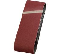 kwb Bandes abrasives 65x410 mm en corindon supérieur de grain 100, encollage spécial et toile de coton flexible pour le ponçage grossier du bois et du métal