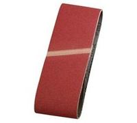 kwb Bandes abrasives 75x457 mm en corindon supérieur de grain 100, encollage spécial et toile de coton flexible pour le ponçage grossier du bois et du métal