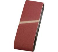 KWB Bandes abrasives 911915 75x457 mm grain 150 corindon supérieur pour bois & métal 3 pièces