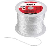 KWB Cordeau de maçon 922130 – 100 m, blanc, Ø 2,0 mm pour pavage et maçonnerie