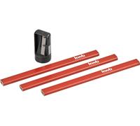 kwb 939290 Crayons de charpentier avec pointe, 4 pcs. Crayon de charpentier