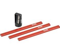 kwb 939290 Crayons de charpentier avec pointe, 4 pcs. Crayon de charpentier