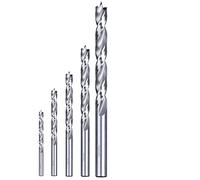 kwb AKKU-TOP FCE Jeu de mèches à bois hélicoïdales - Jeu de mèches 5 pièces, y compris mèches HSS-M2 pour bois dur - Ø 3mm, 4mm, 5mm, 6mm et 8mm